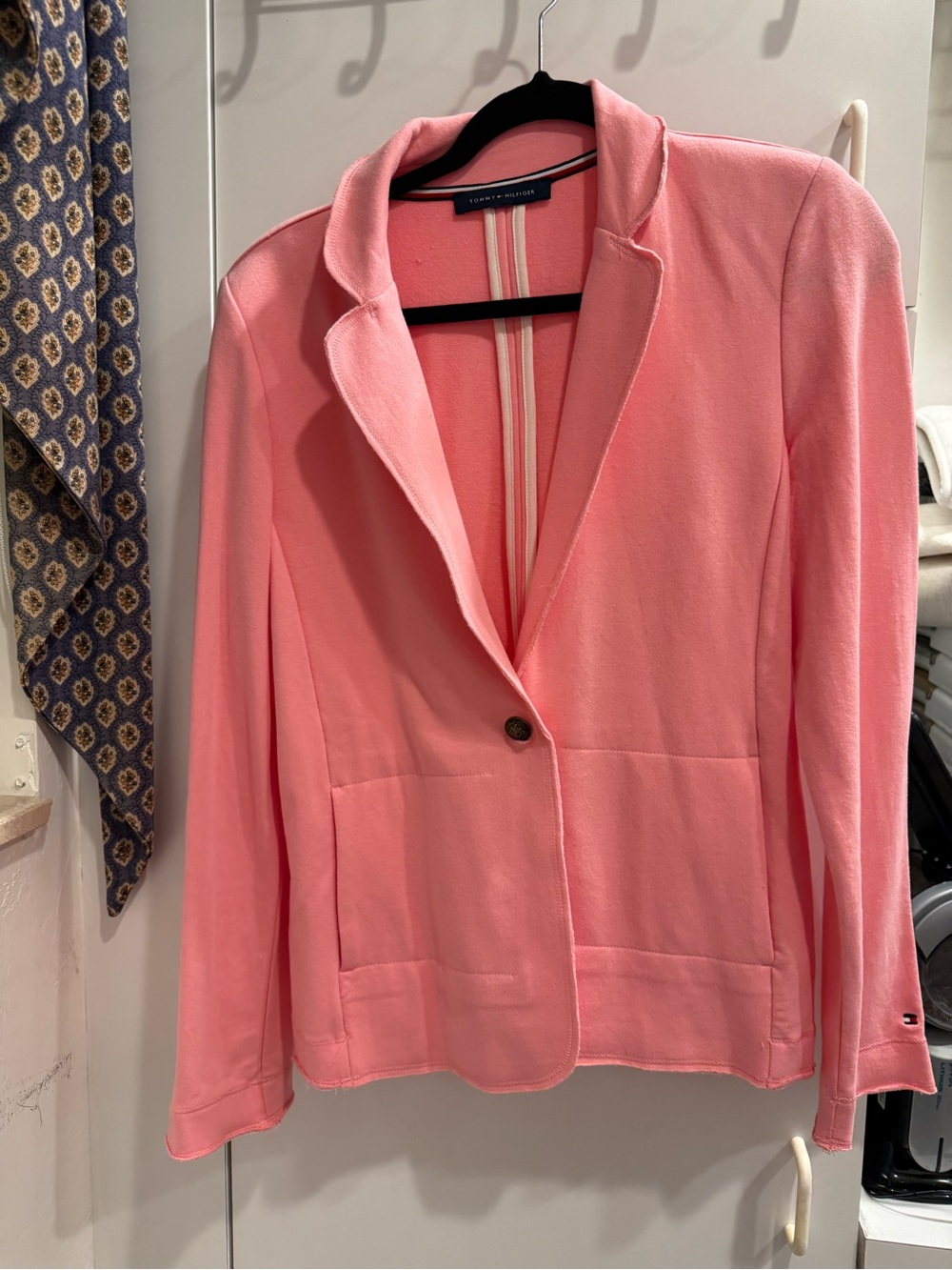 Darling Tommy Hilfiger Bubblegum Pink Single-Button Stretch Casual Blazer